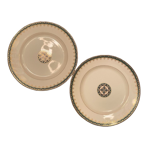 Pair of Fitz and Floyd salad plates “Gardendale” from the American Settings - Picture 2 of 7